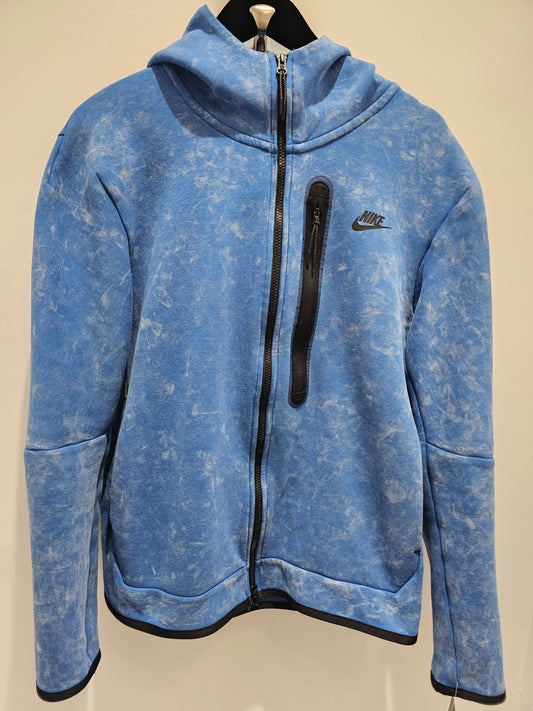 Nike niketech fleece ocean blue wave zip hoodie