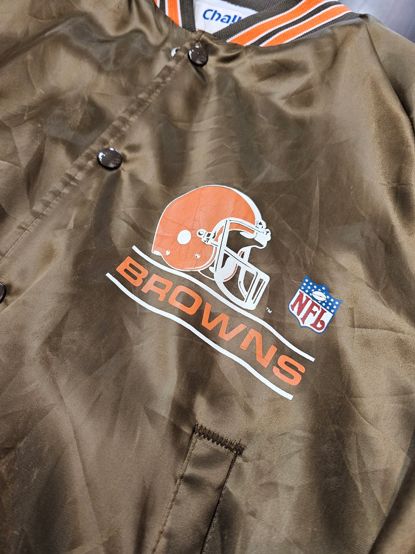 Vintage Chalk line NFL Cleaveland Brows Bomber jacket 🏈