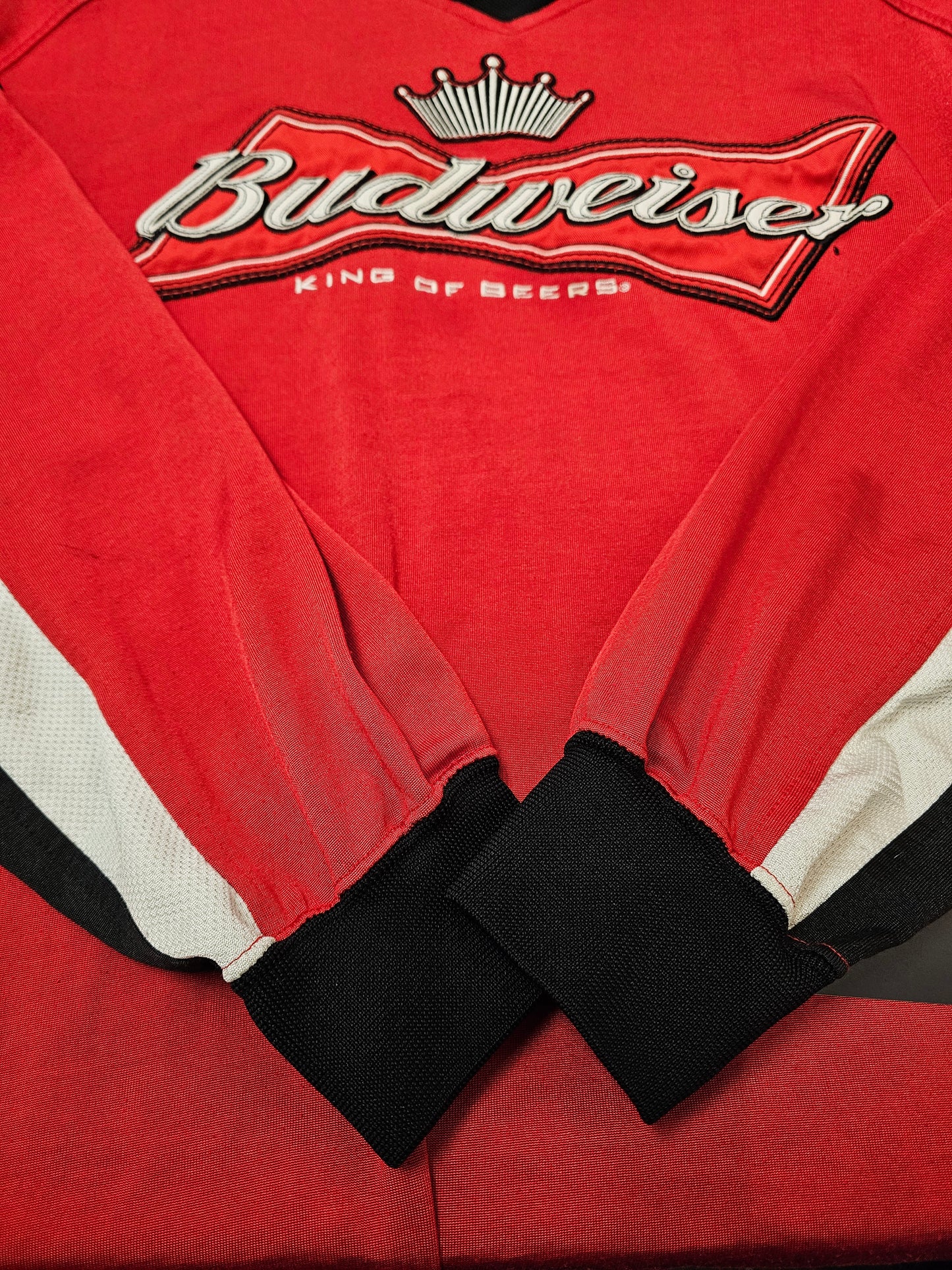 Chase authentic dale jr #8 Budweiser king of beers 06' longsleeve jersey