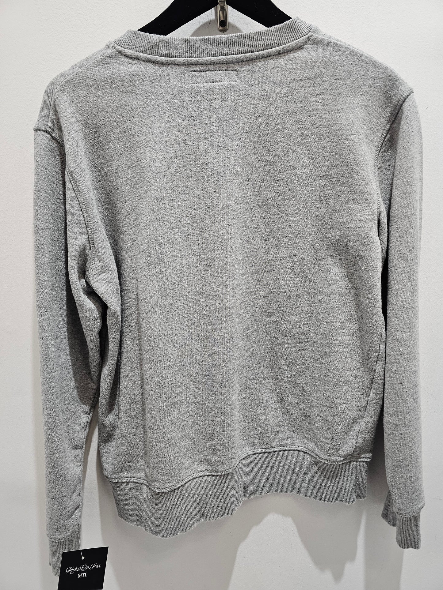 Moose knuckles logo grey crewneck