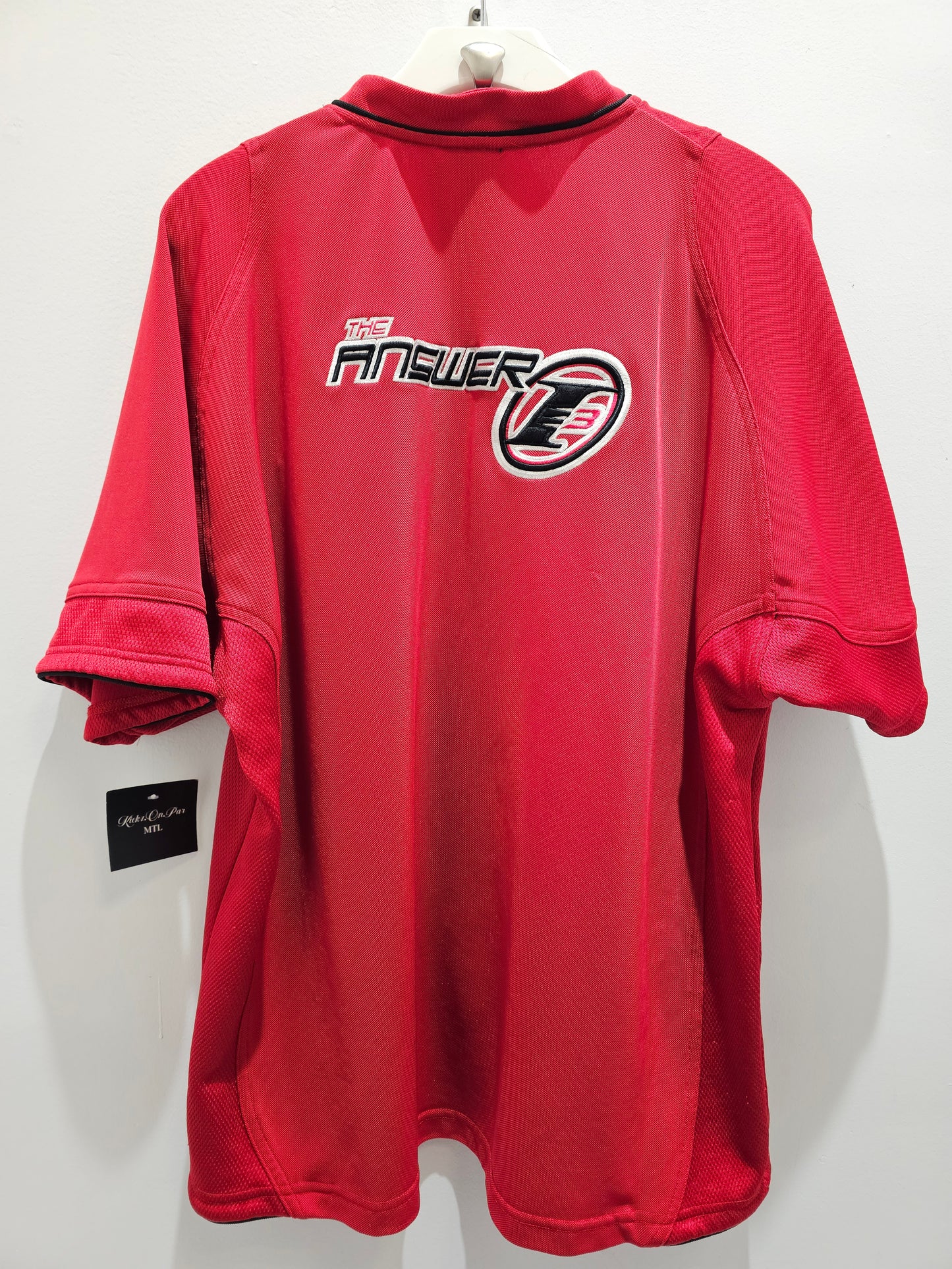 Allen Iverson Reebok Warm up Full zipper tshirt jersey