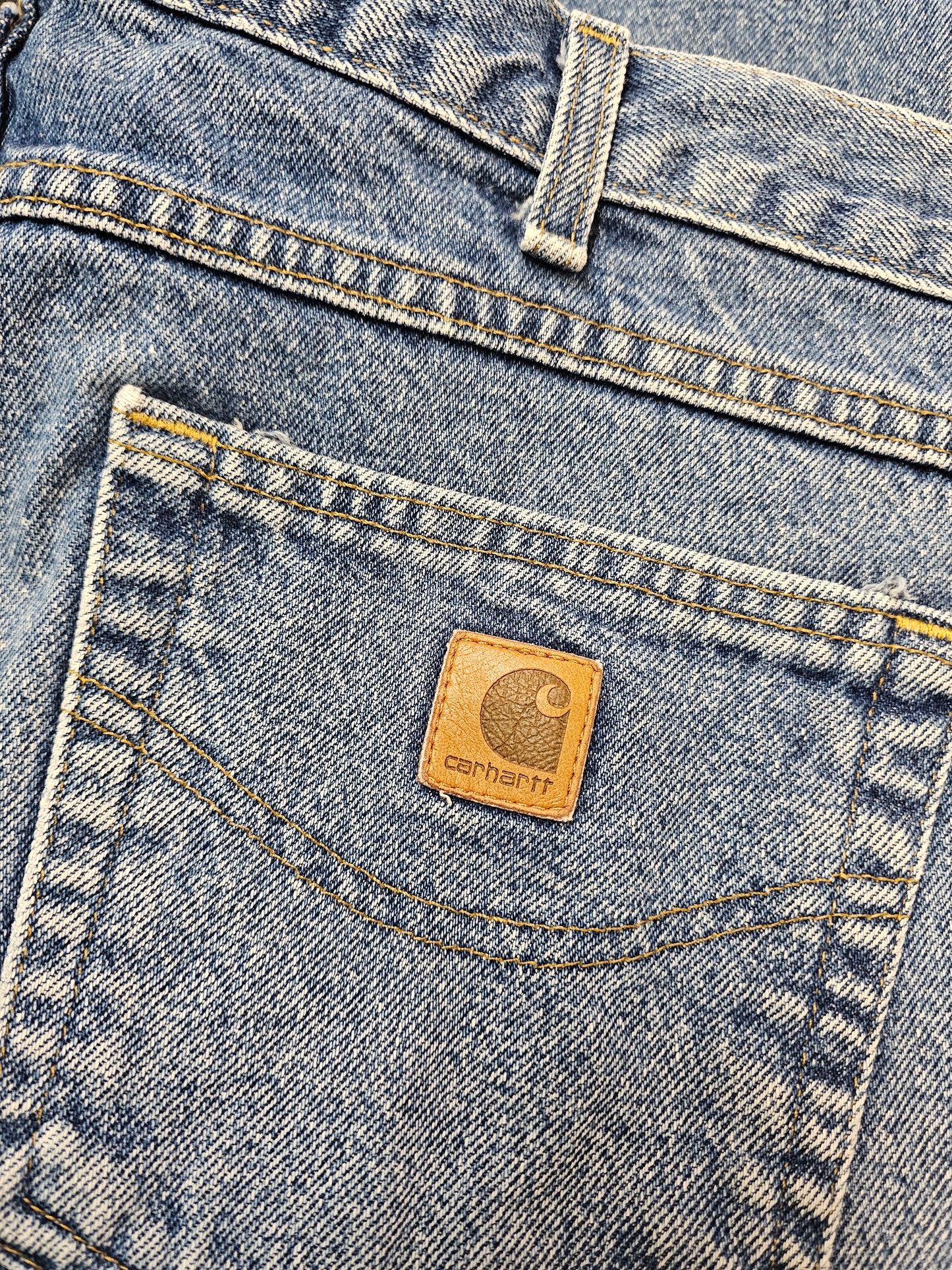 Carhartt traditional fit washed blue denim pants