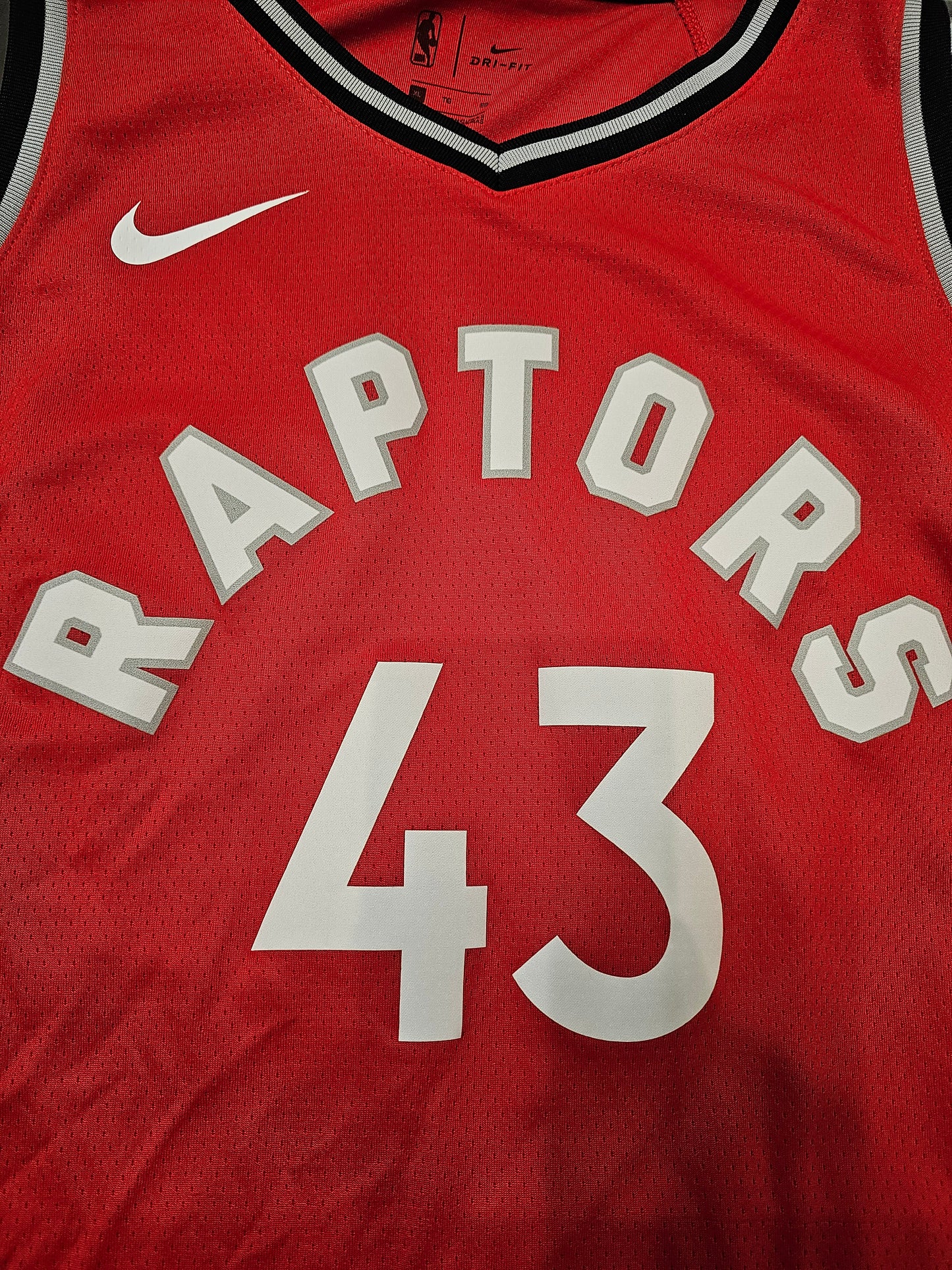 Nike swingman NBA Toronto Raptors Pascal Siakam #43 basketball jersey 🏀