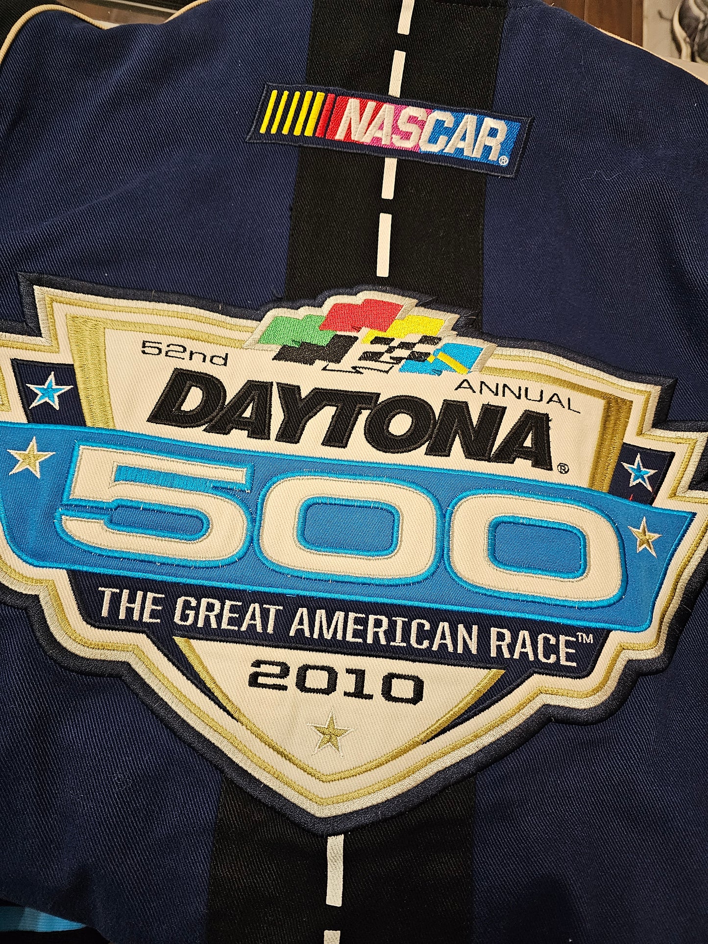 JH design Nascar Daytona 500 buttons racing jacket