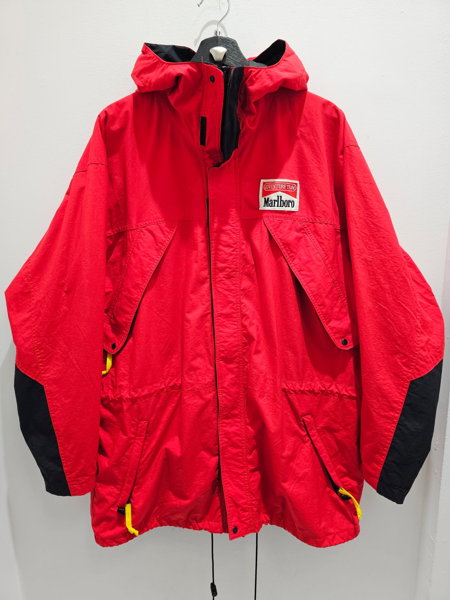 Vintage 90s Marlboro Adventure Team Red zip up jacket