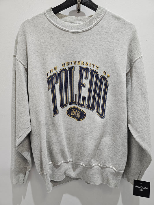 Vintage University of toledo grey crewneck