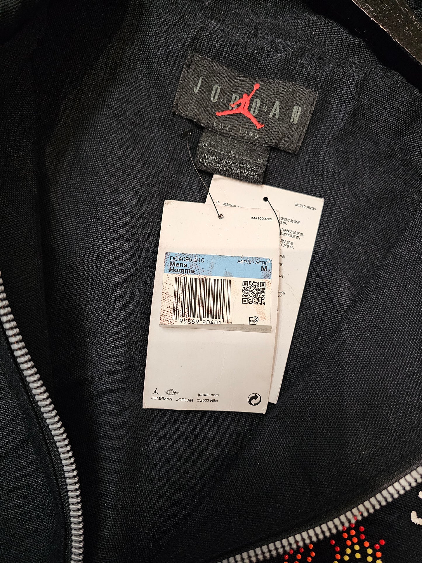 Jordan Travis Scott woven black jacket