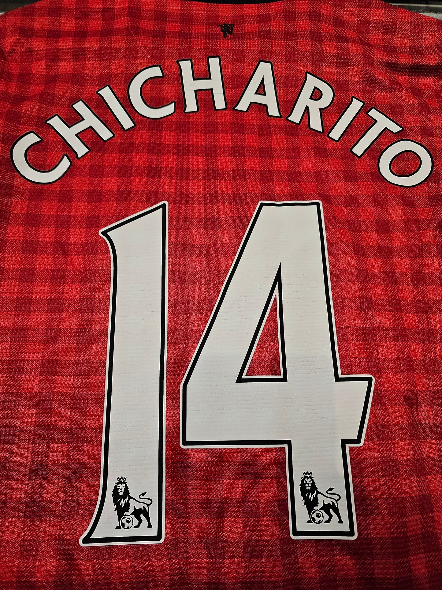 Nike Manchester united 12-13 kit chicharito soccer jersey