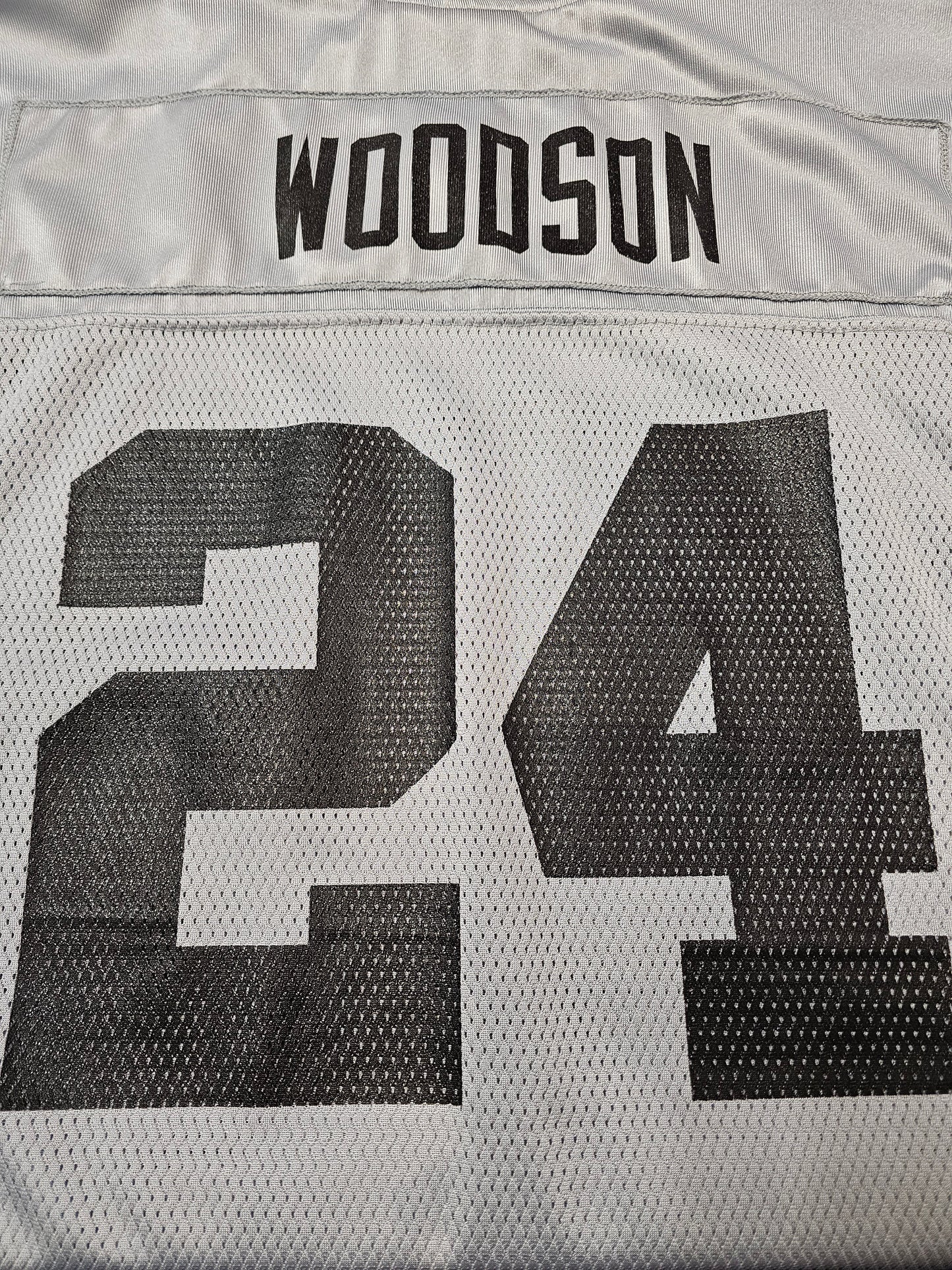 Reebok NFL Charles Woodson #24 raiders jersey