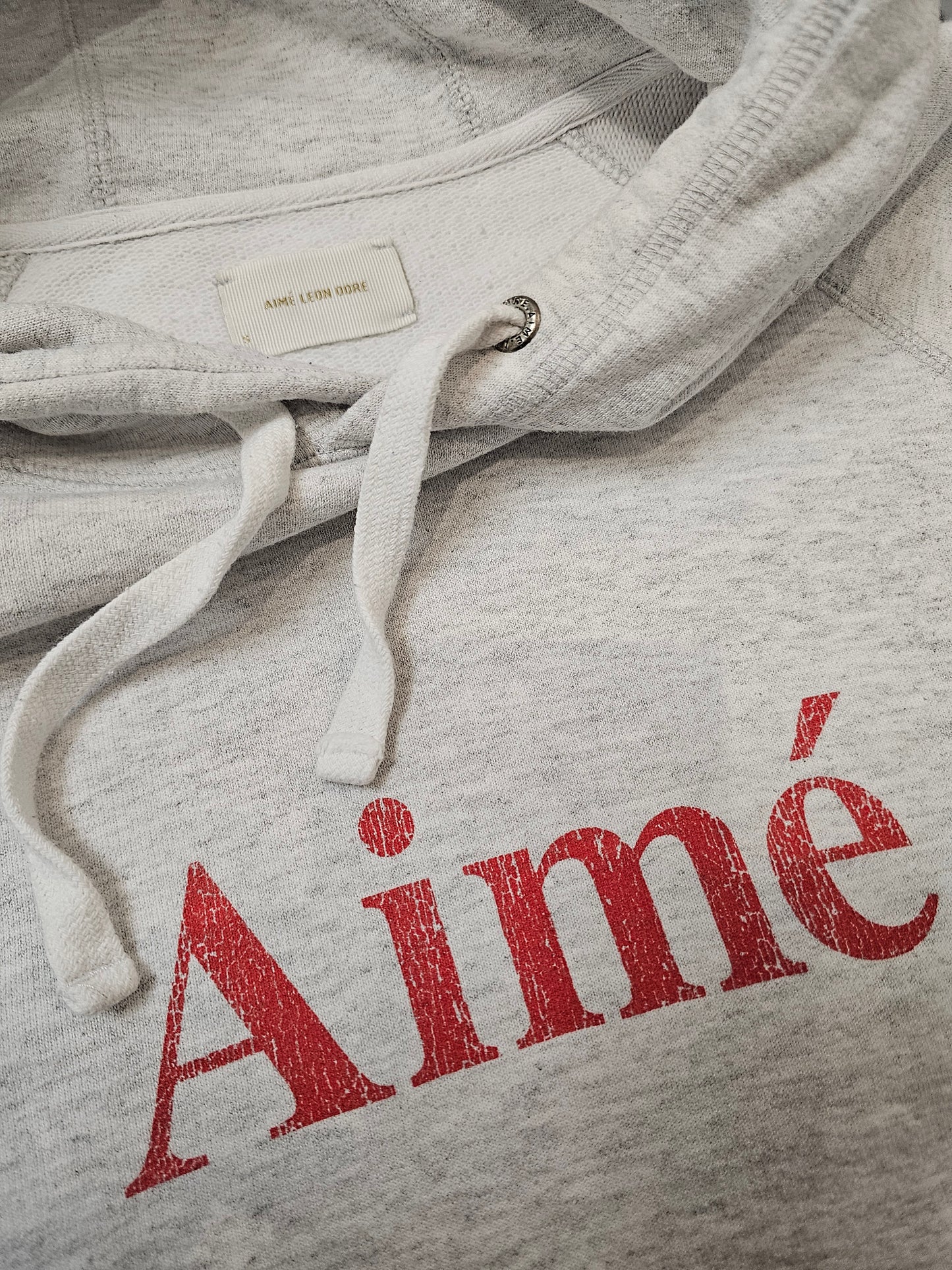 Aime Leon Dore classic print oatmeal hoodie