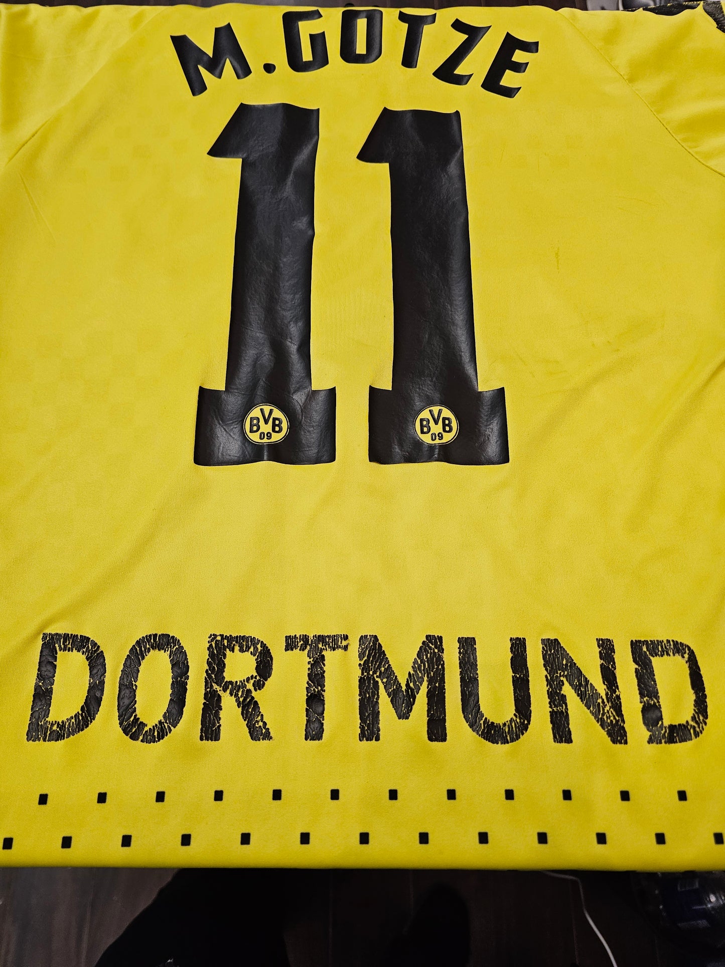 Kappa borussia dortmund #11 mario götze soccer jersey kit