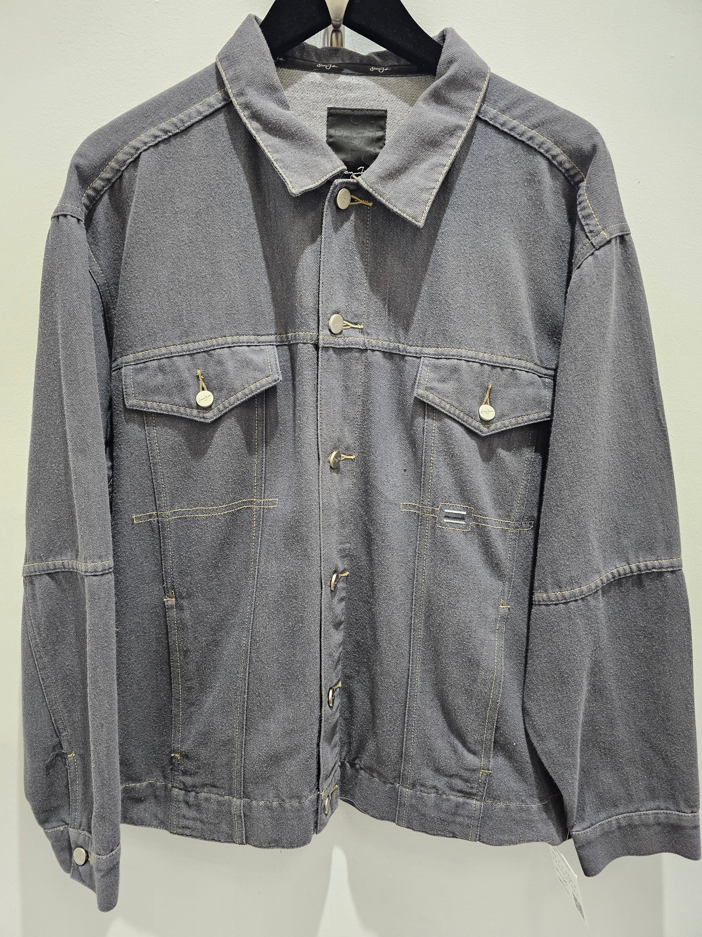 SeanJohn Y2k buttons washed denim longsleeve