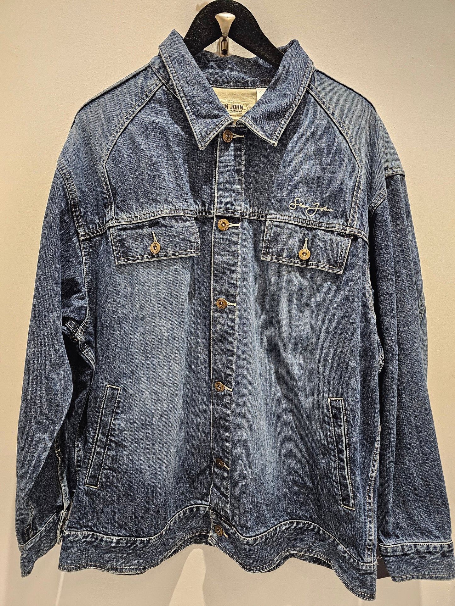 Sean John nyc y2k heavy duty workwear denim jacket