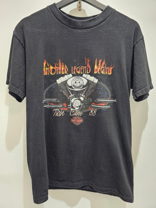 Vintage harley davidson 98' another legend begins tshirt