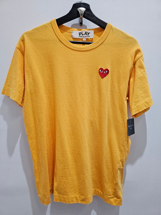 Play CDG Amber Yellow Tshirt