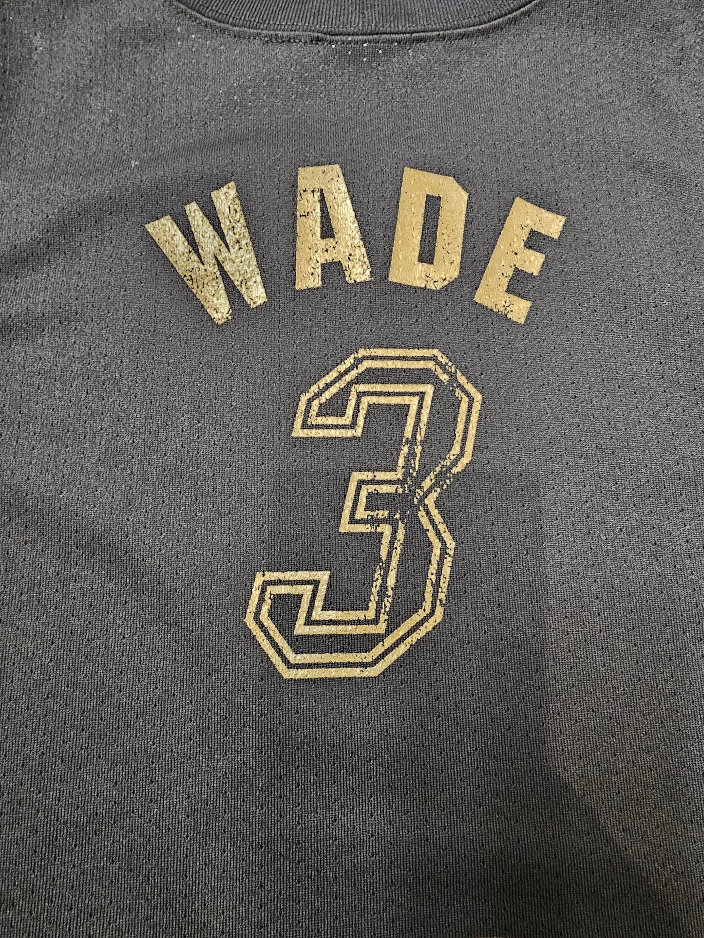 NBA Miami Heat Dwayne Wade The Finals 🏆 Black gold Basketball Jersey 🏀