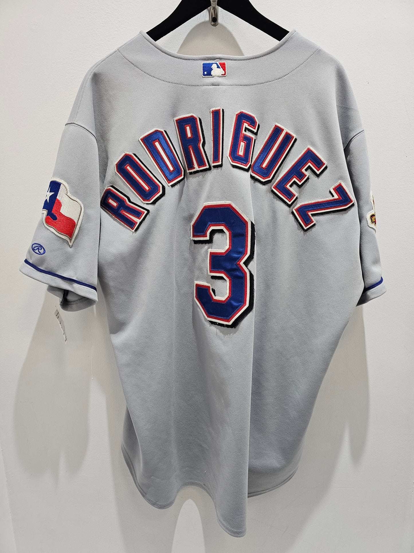 Alex Rodriguez #3 Texas Rangers Rawling baseball jersey