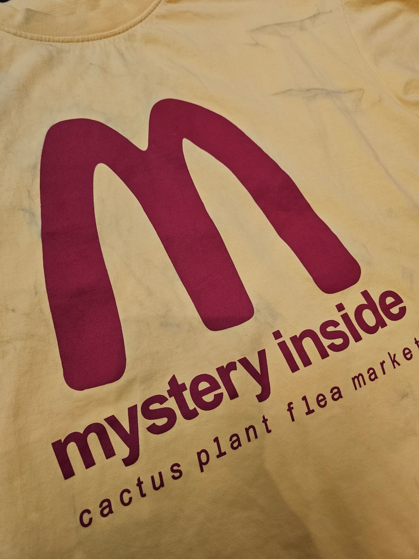 Cactus jack crew mystery inside cactus plant flea market mcdonald tshirt