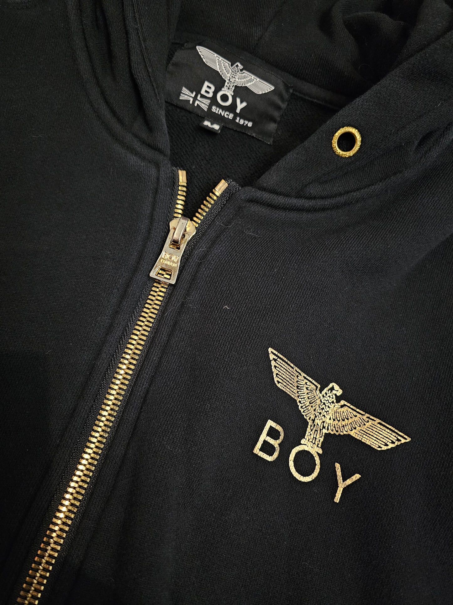 Boy london tokyo runway 2015 black/gold pullover hoodie