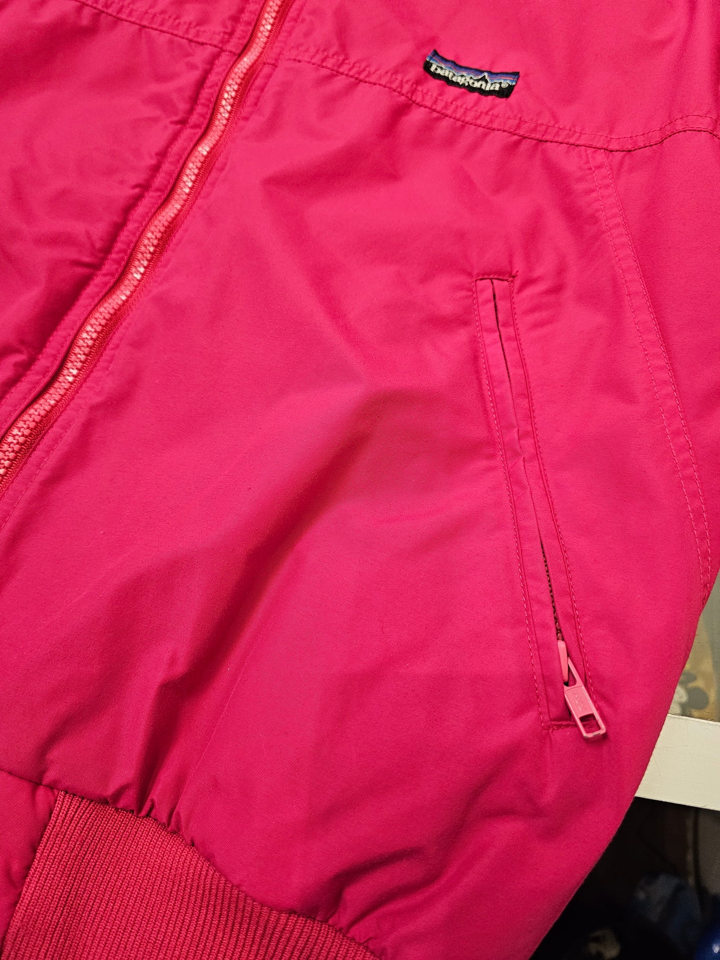 Vintage Patagonia Fleece lined windbreaker pink jacket