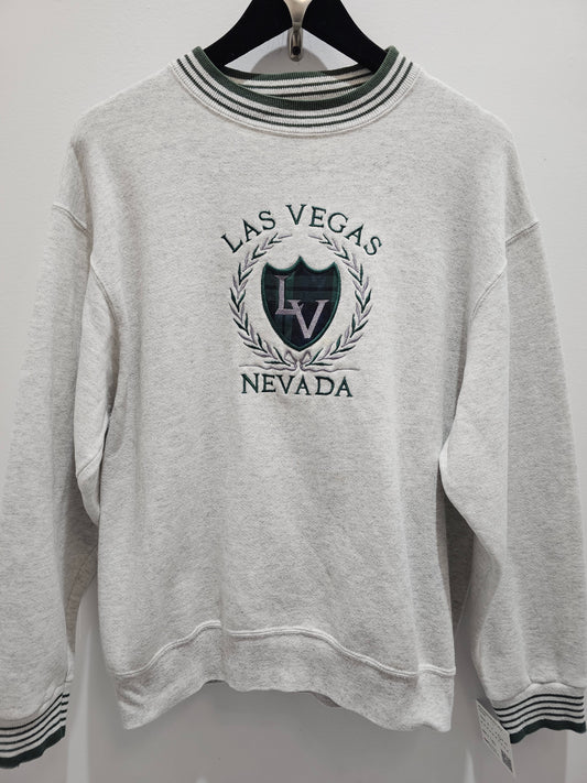 Vintage Las vegas Nevada oatmeal grey crewneck