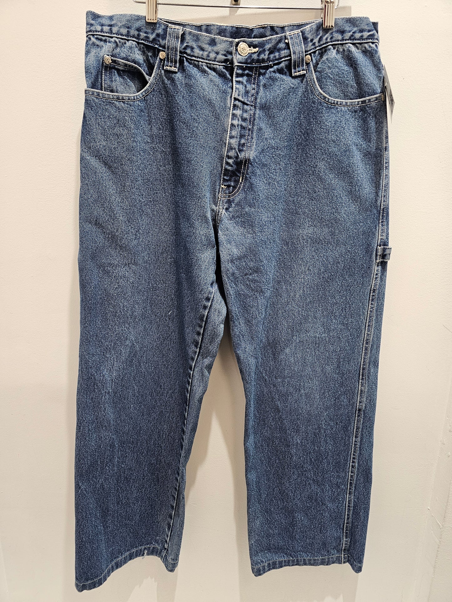 Exhaust Jeans Y2k washed blue denim pants