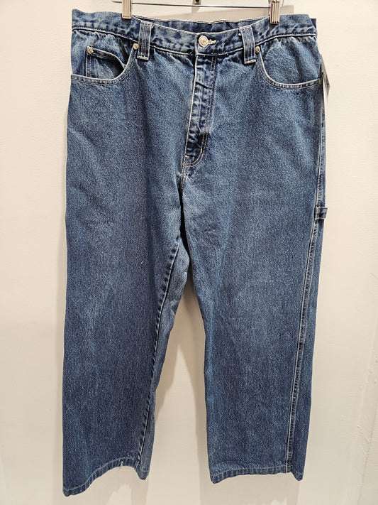 Exhaust Jeans Y2k washed blue denim pants