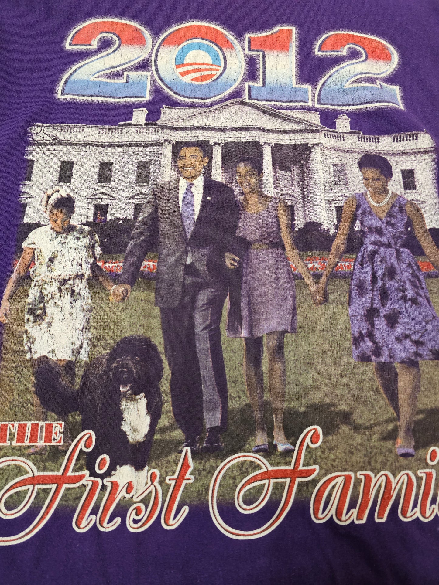 Obama The First Family 2012 purple tshirt