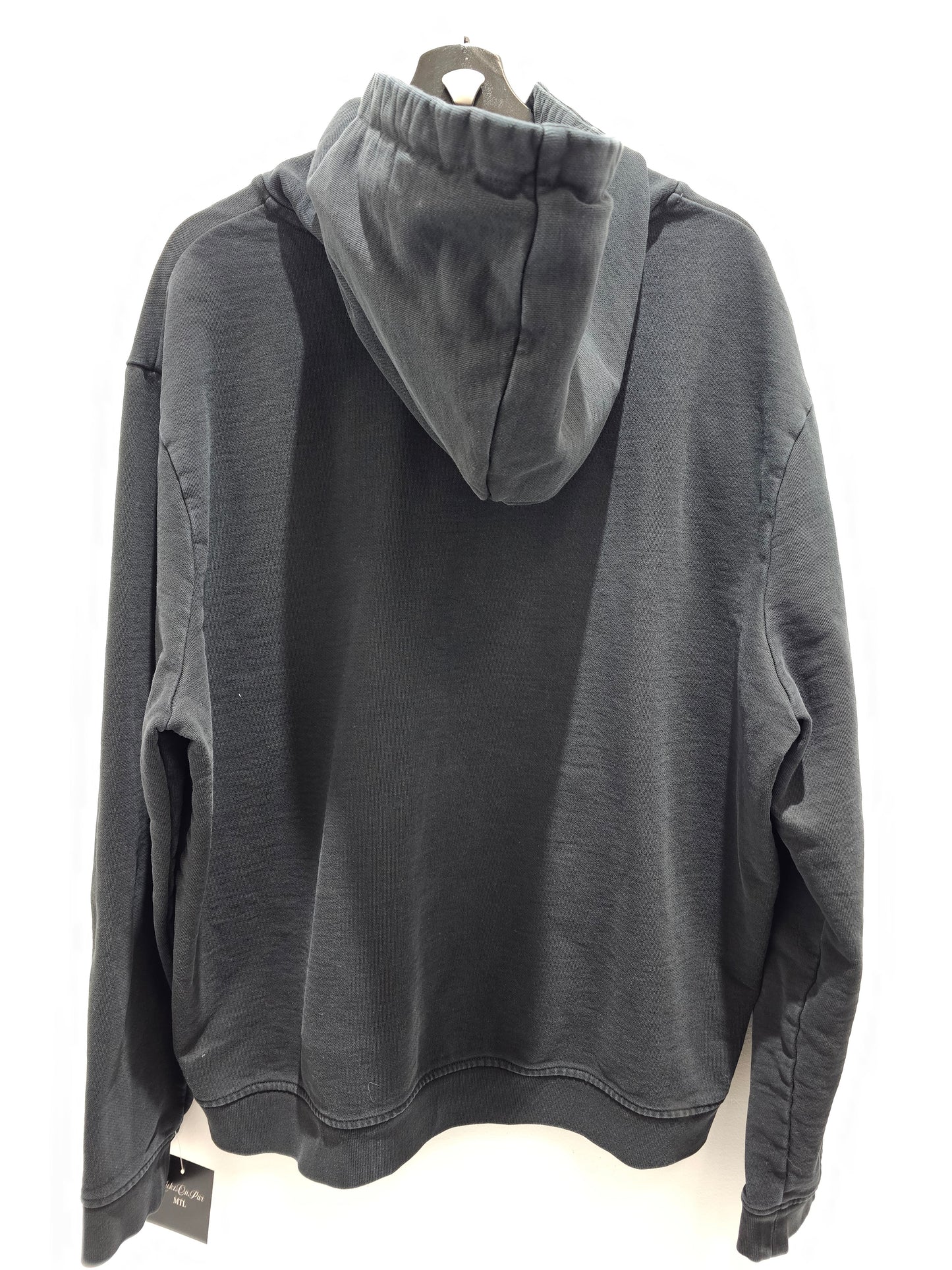 AllSaints classic washed black pullover hoodie