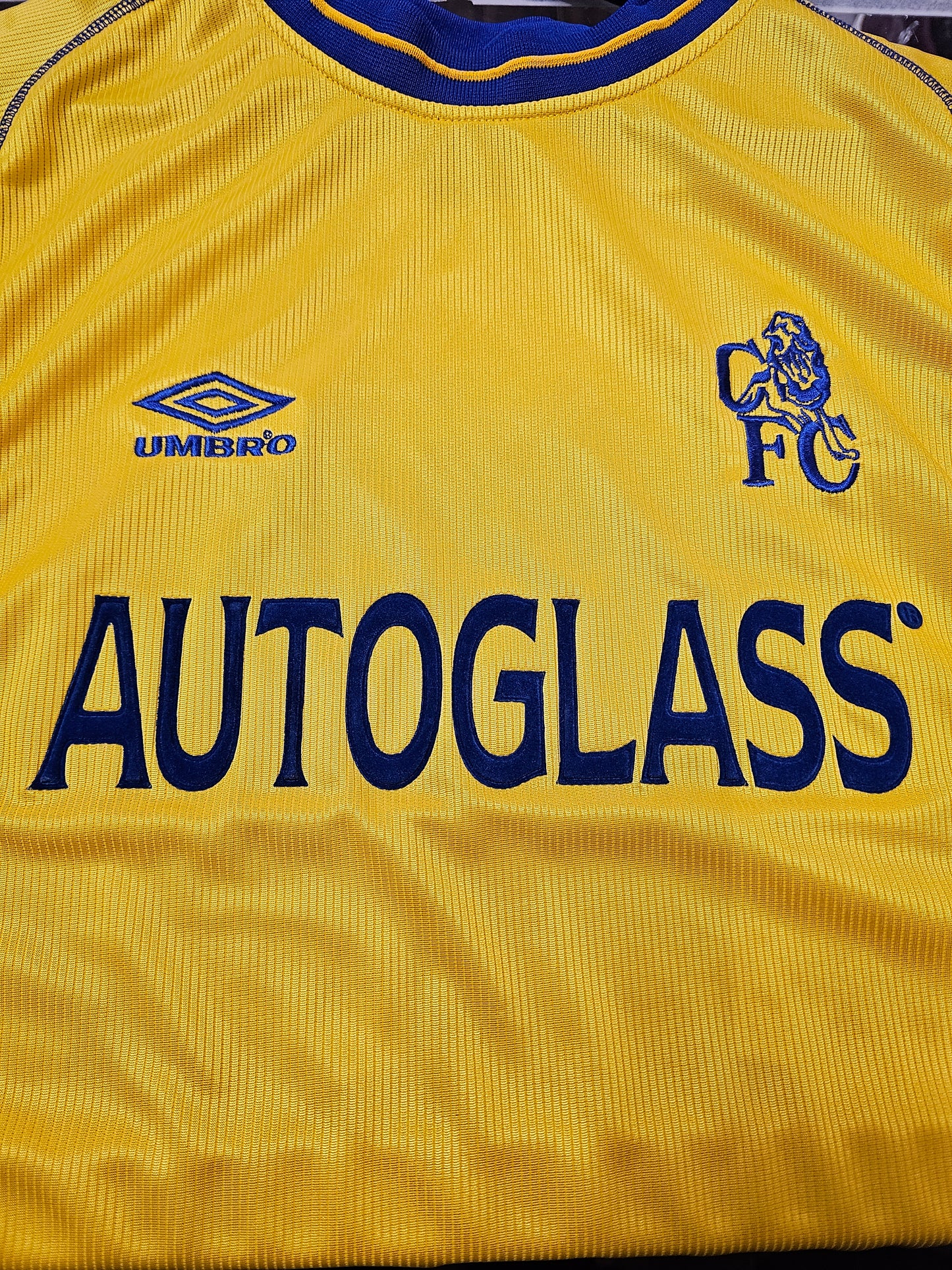 Vintage 00-01 Umbro Chelsea Autoglass Kit Jersey