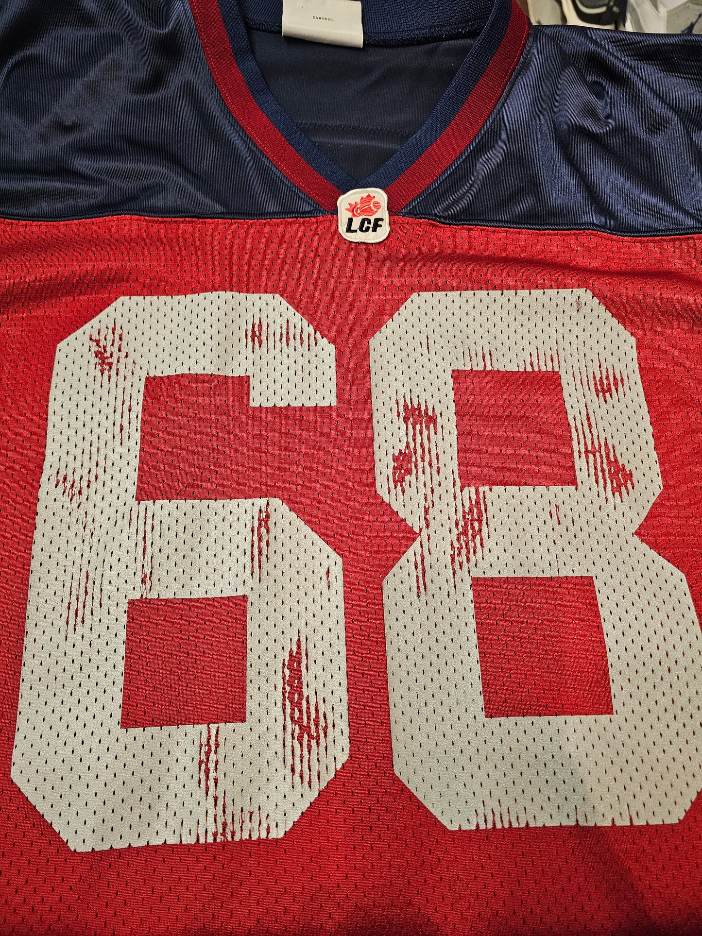 Montreal Alouettes Bryan Chiu #68 football jersey