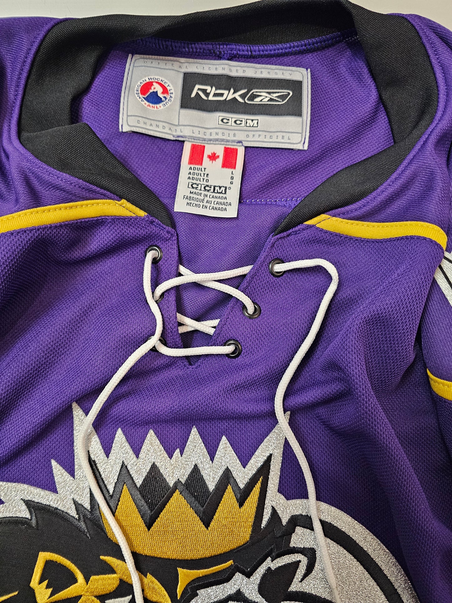 Reebok AHL Manchester monarchs hockey jersey 🏒