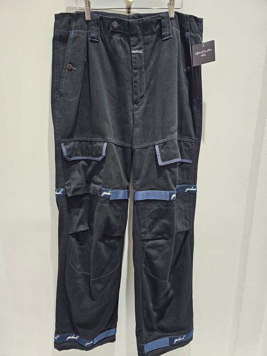 Marithe Francois girbaud Shuttle tape y2k navy blue pants