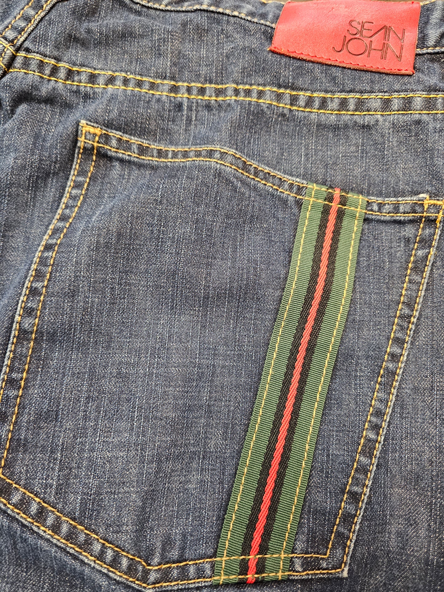 Sean john y2k stripe denim pants