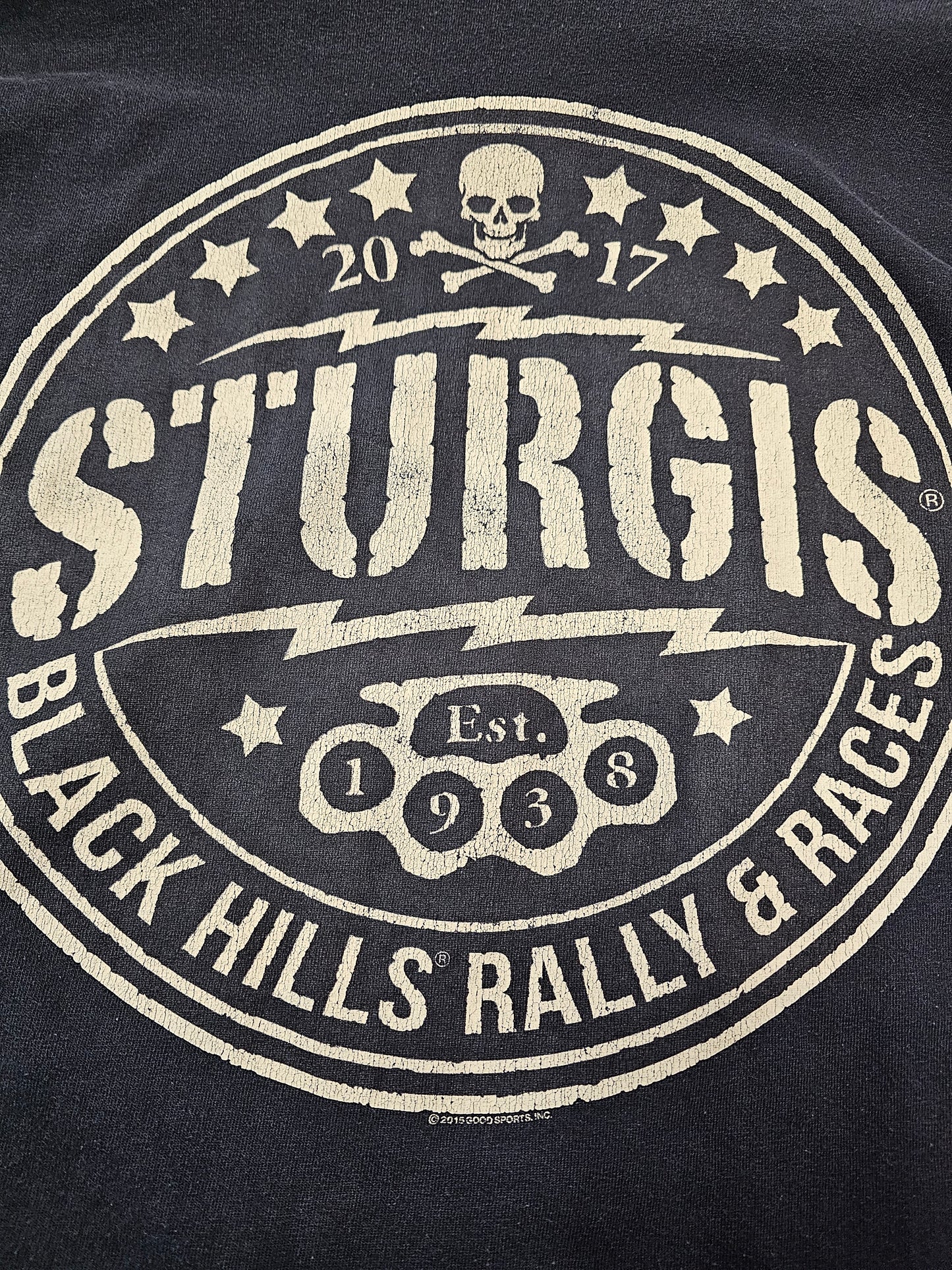 Sturgis black hills rall5 & races washed black longsleeve