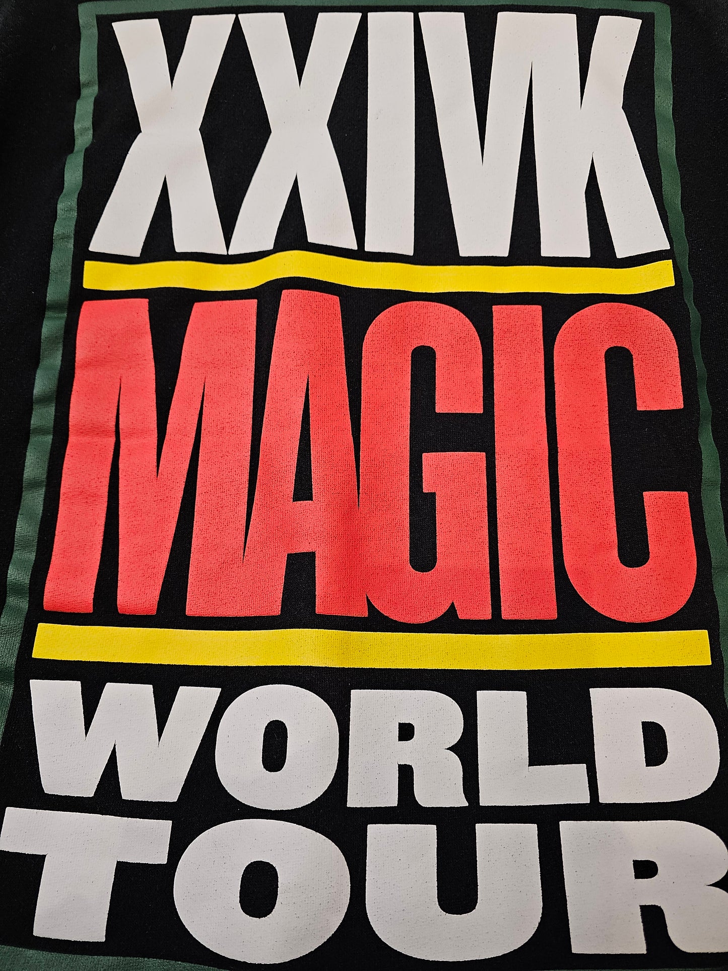 Bruno Mars 24K Magic World tour black multicolor crewneck