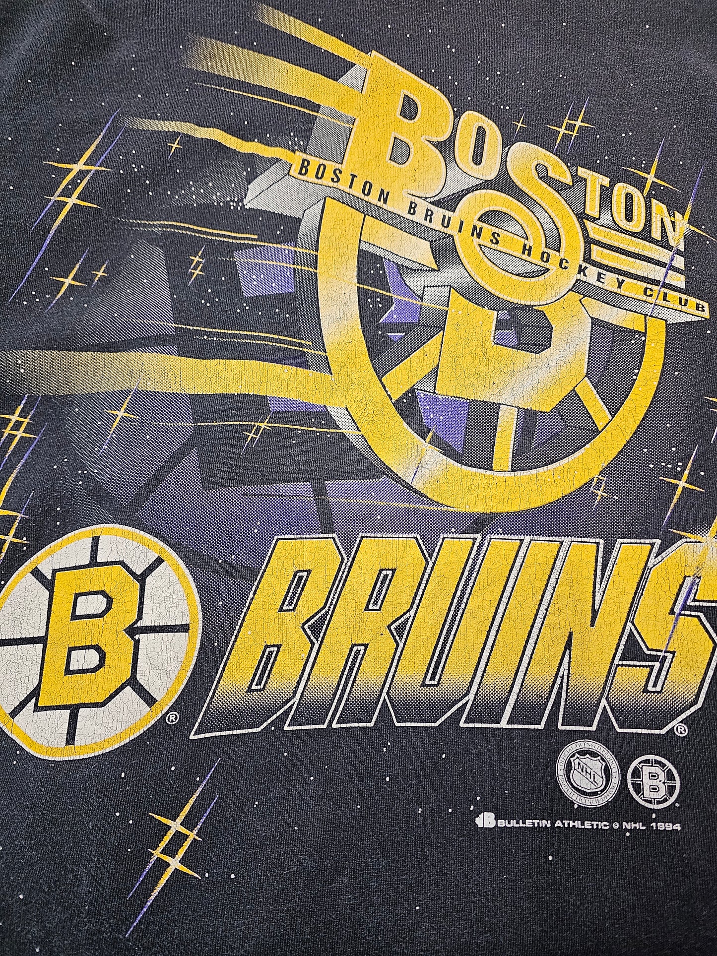 Vintage 1994 Boston Bruins AOP tshirt