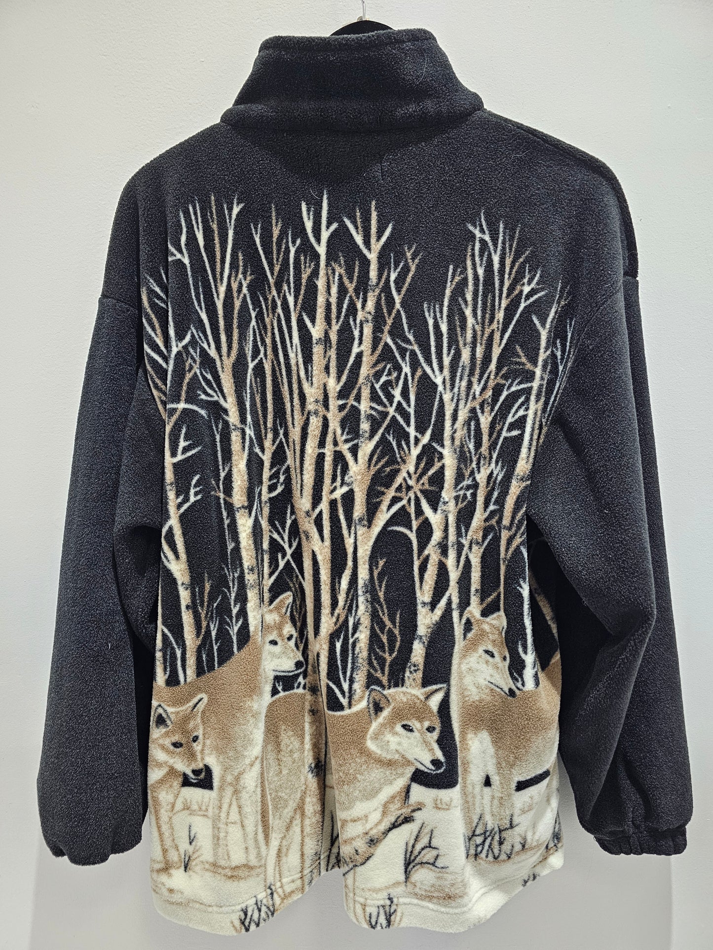 Nordic wear zip up Wolves fleece sweater