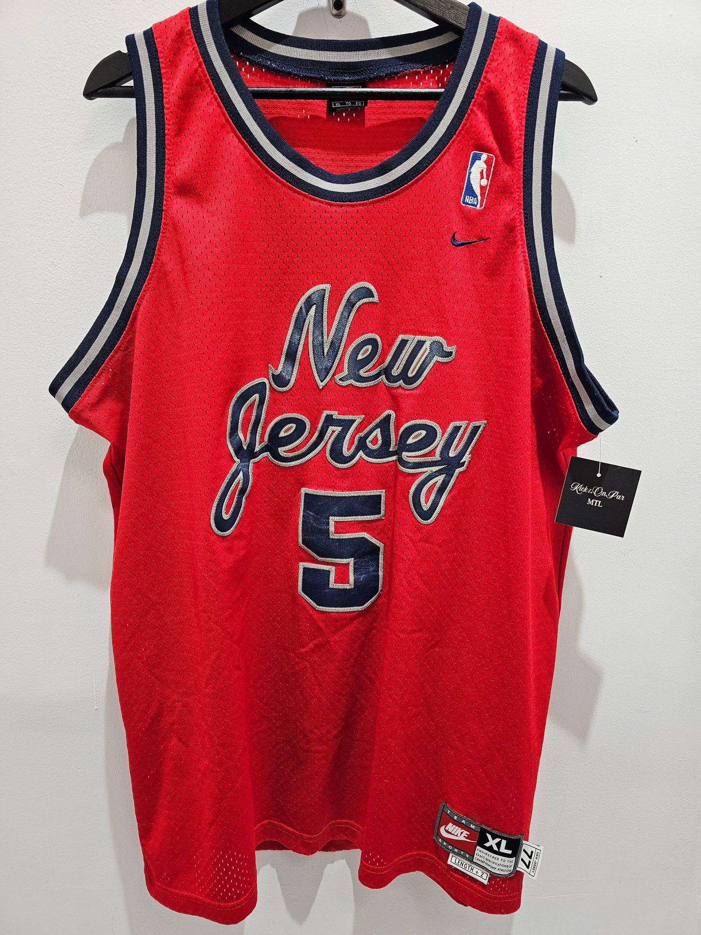 Vintage Nike team tag New Jersey nets Jason Kidd #5 basketball jersey 🏀