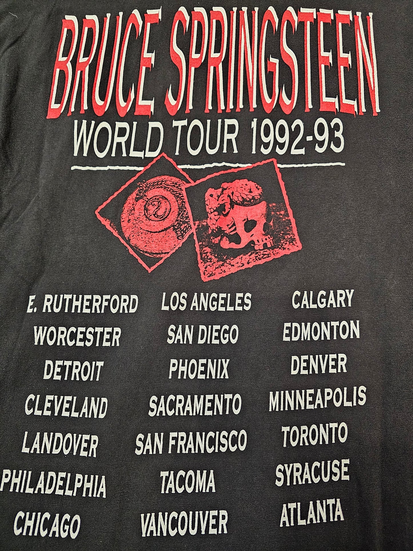 Vintage 1992 Bruce Springsteen World Tour Tshirt