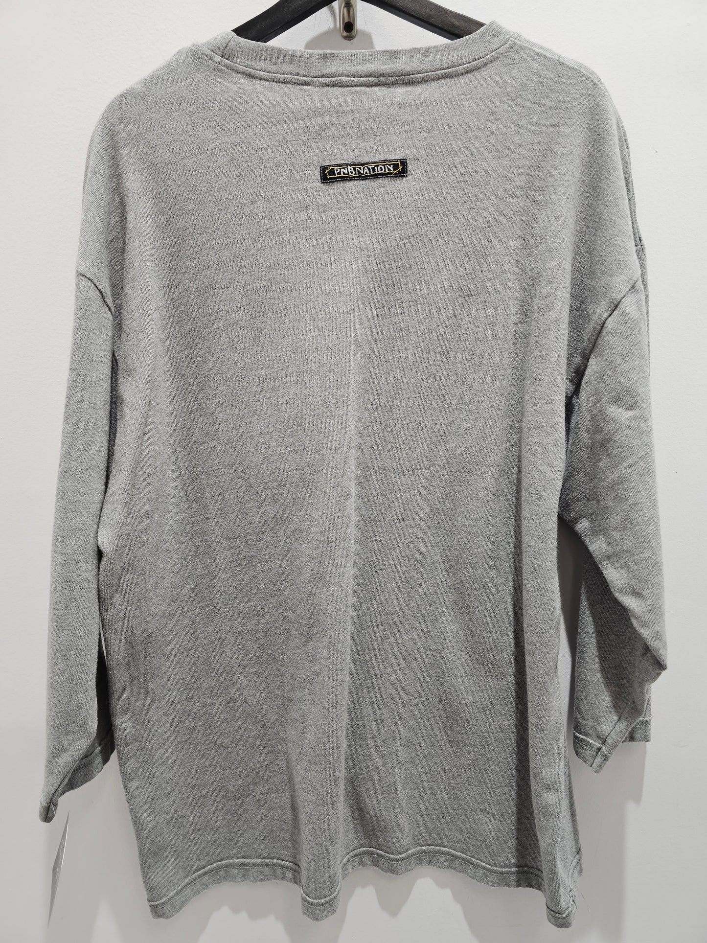 Pnb nation y2k grey longsleeve