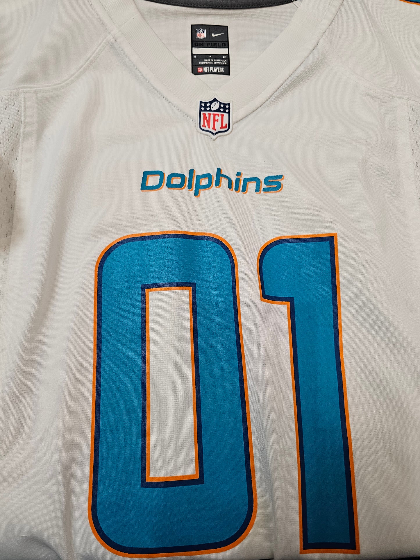 Nike Miami Dolphins #01 Lopez Custom NFL jersey 🏈