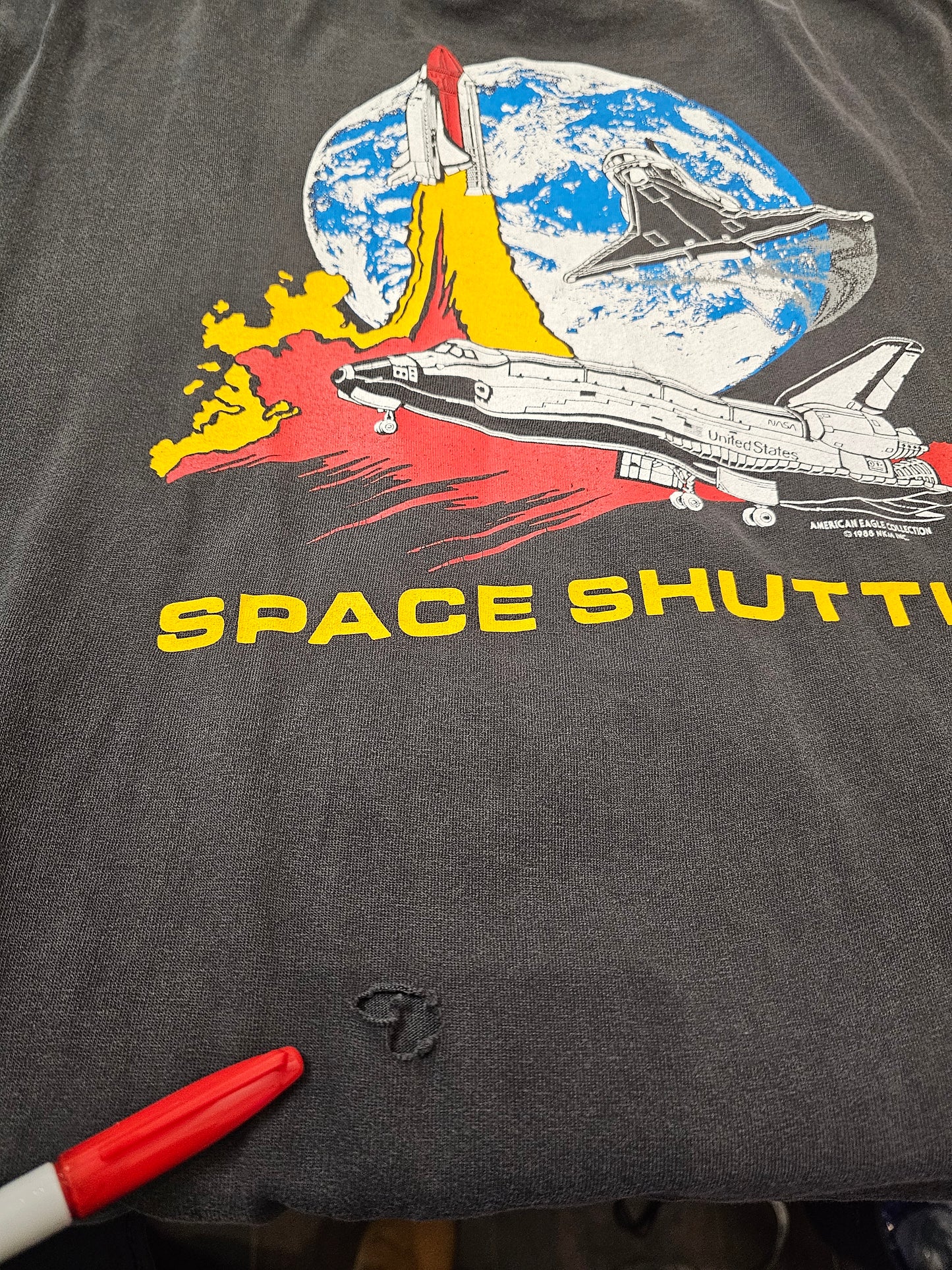 Vintage 1988 American Eagle Space Shuttle Tshirt