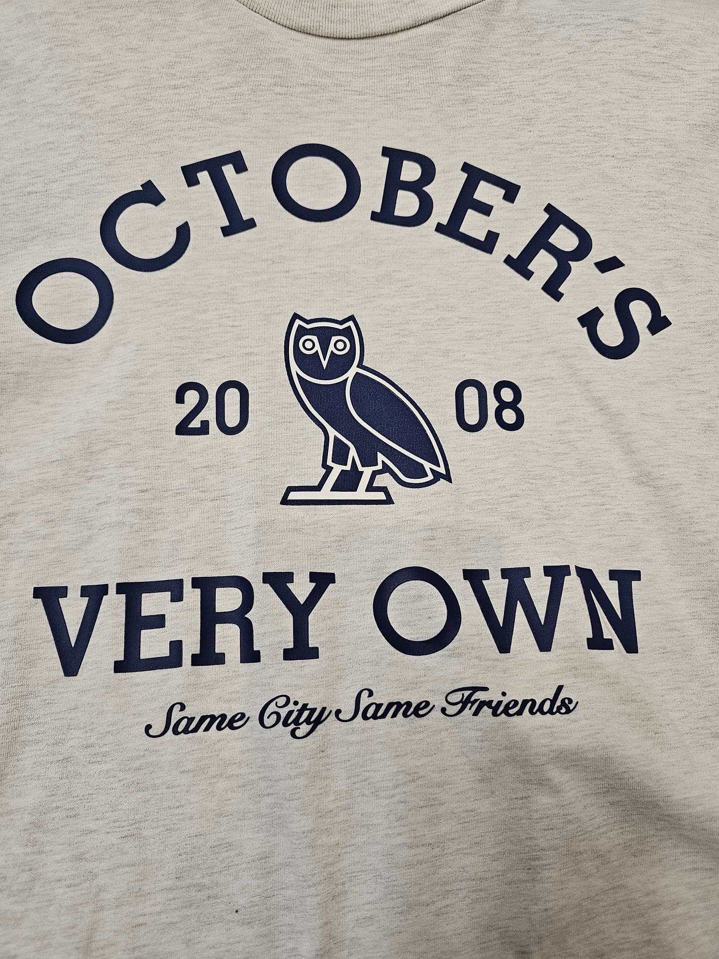 OVO same city same friend oatmeal grey longsleeve