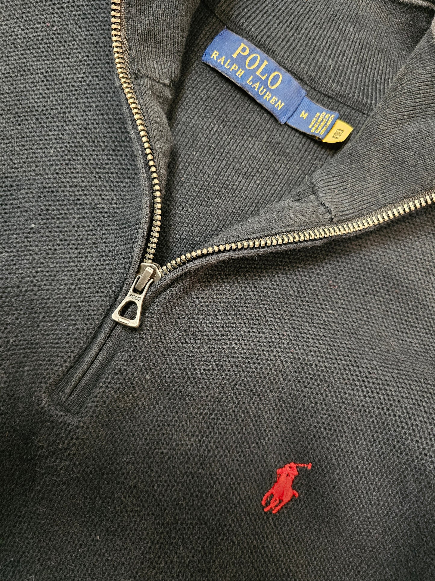 Polo Ralph Lauren Black Quarter zip sweater