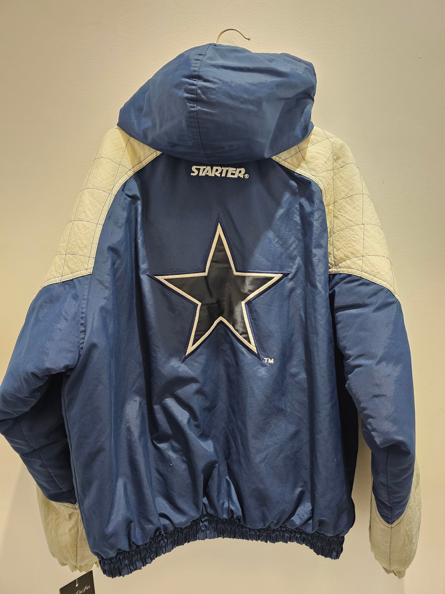 Vintage Starter NFL Dallas cowboys zip up buttons puffer jacket