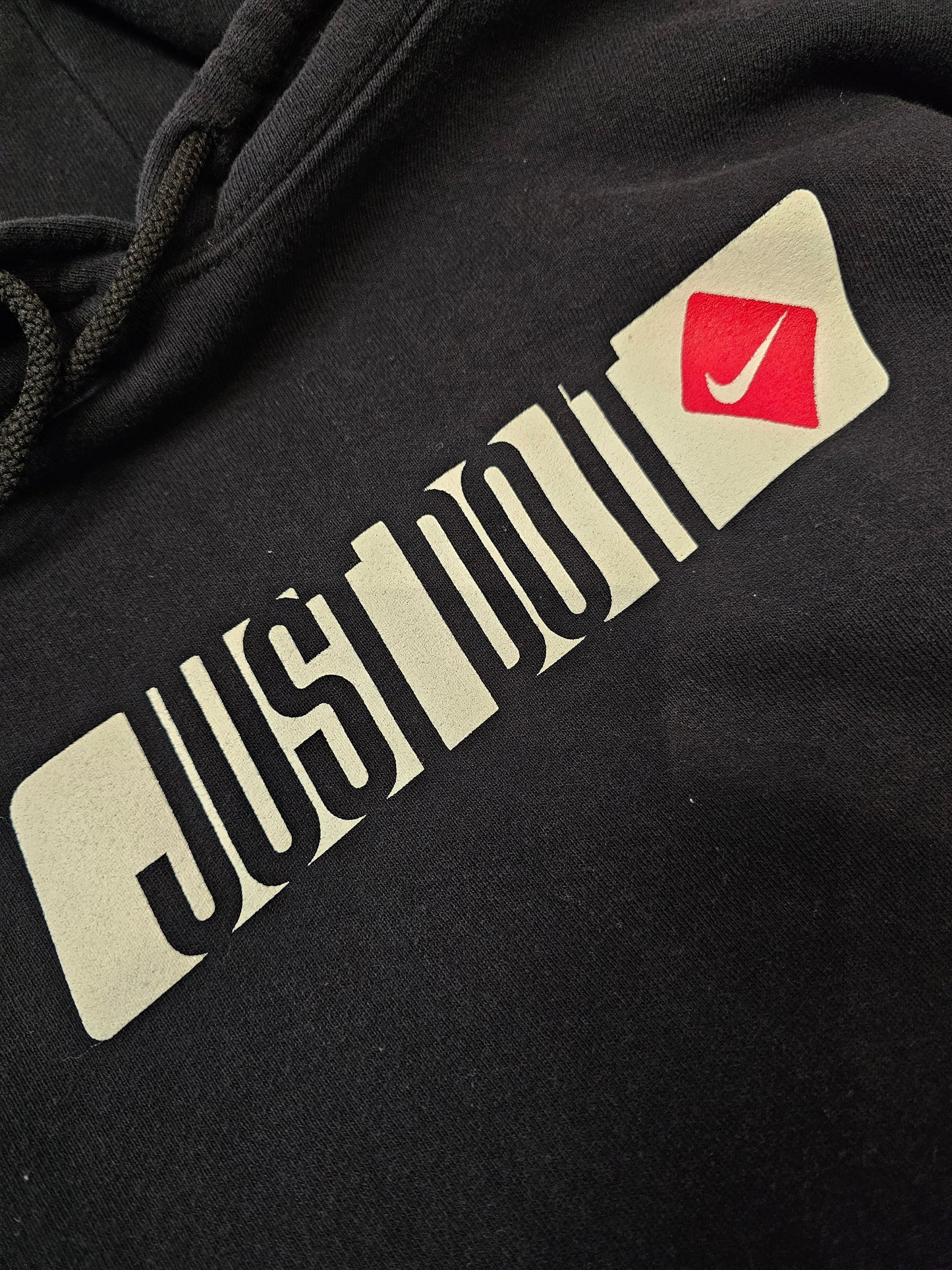 Vintage Nike 90s Just do it print pullover black hoodie