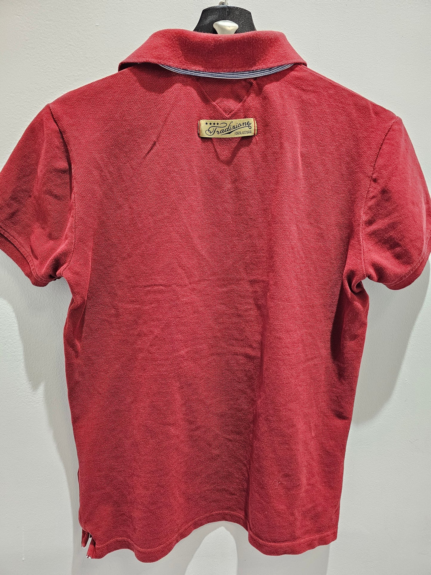 Puma Italia FIGC Maroon Polo buttons Tshirt