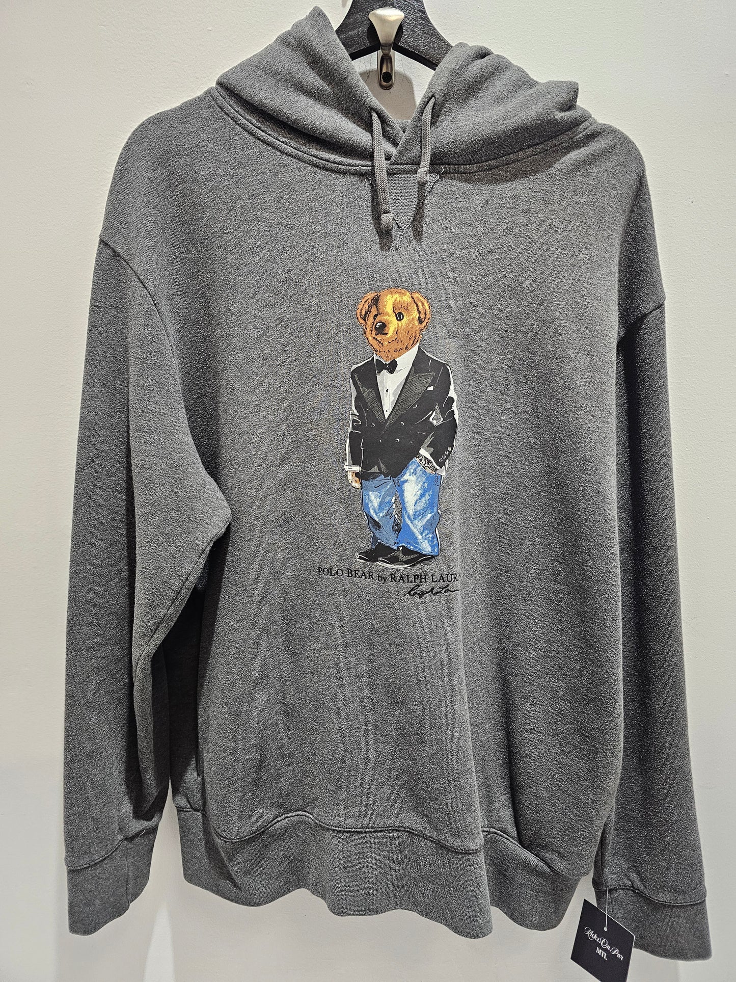 Polo RL Polo bear grey pullover hoodie