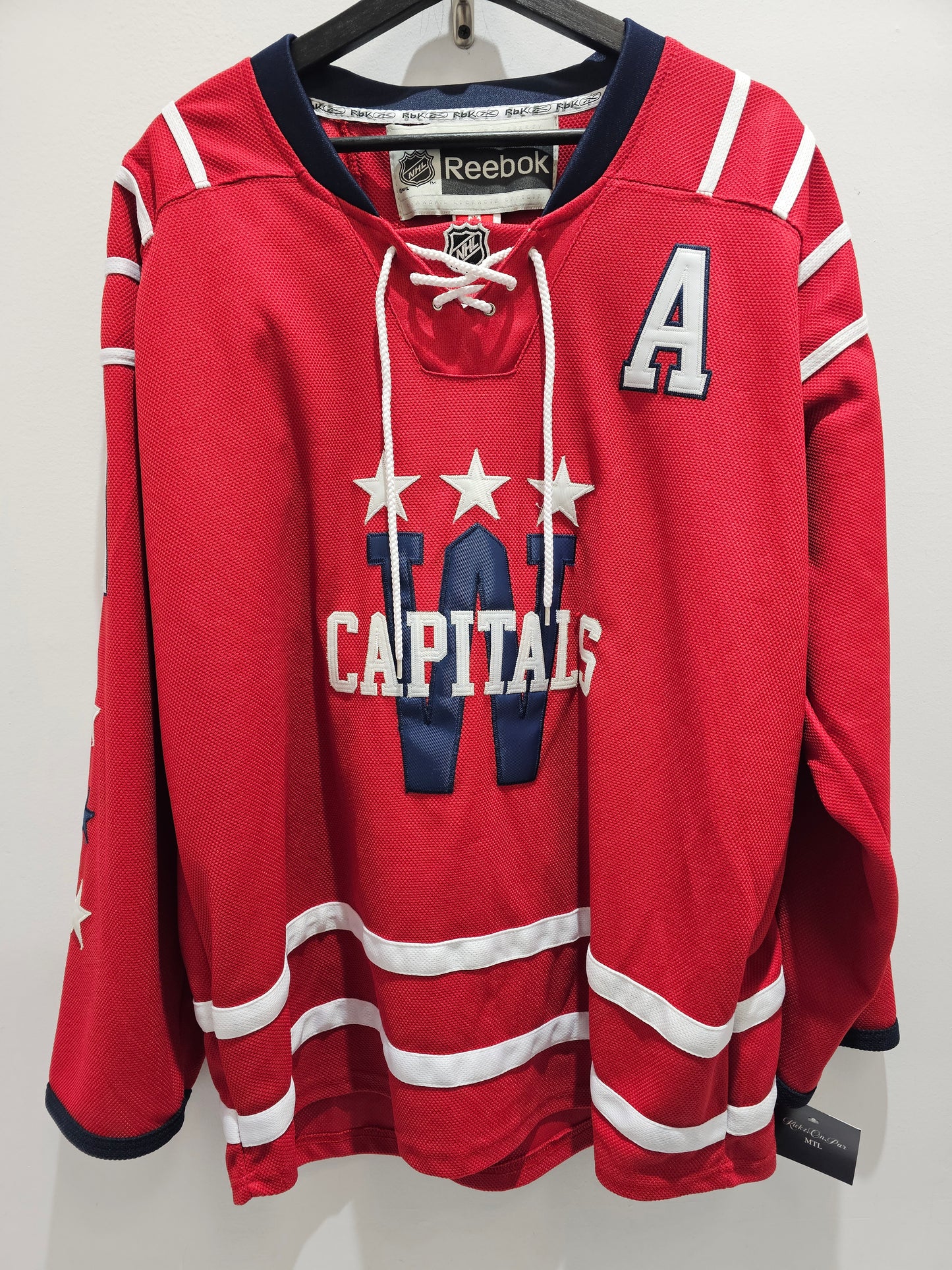 Reebok Ccm Nicklas Backstrom Washington capitals #19 winter classic 2015 hockey jersey 🏒